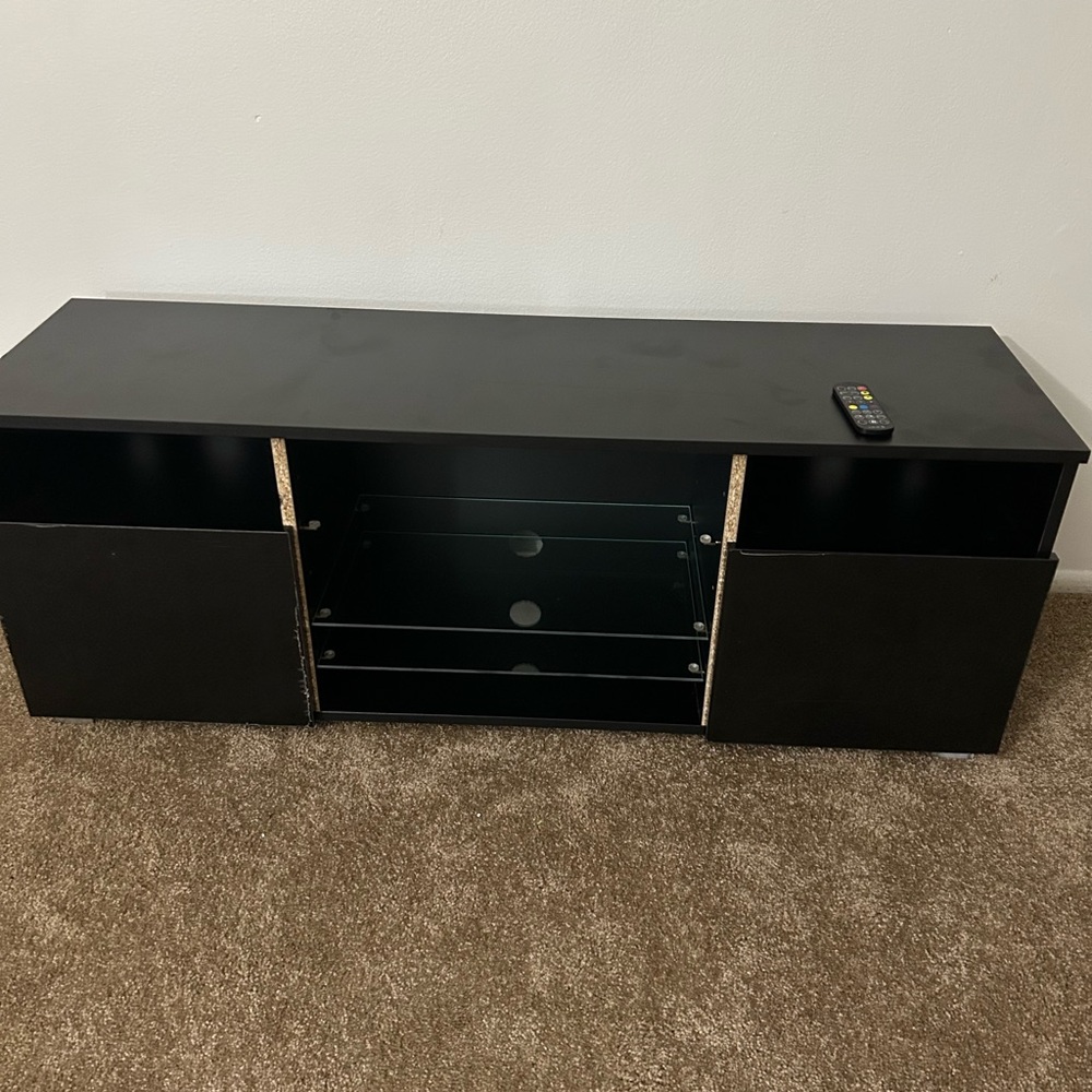 High Glossy LED Black TV Stand for 50/55/60/65 inch